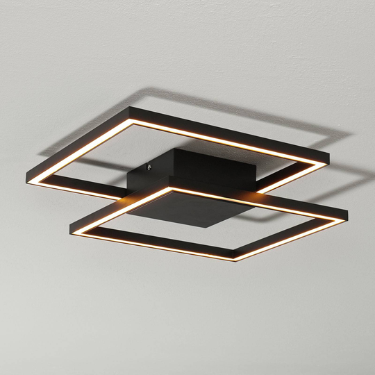 LED-taklampa Falcon, svart
