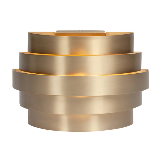 Vägglampa Scudo, aluminium, guld och guld