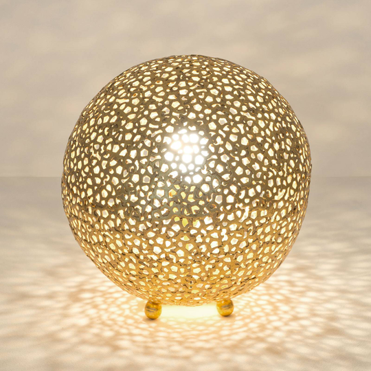 Bordslampa Lily Piccolo, Ø 33 cm, guld