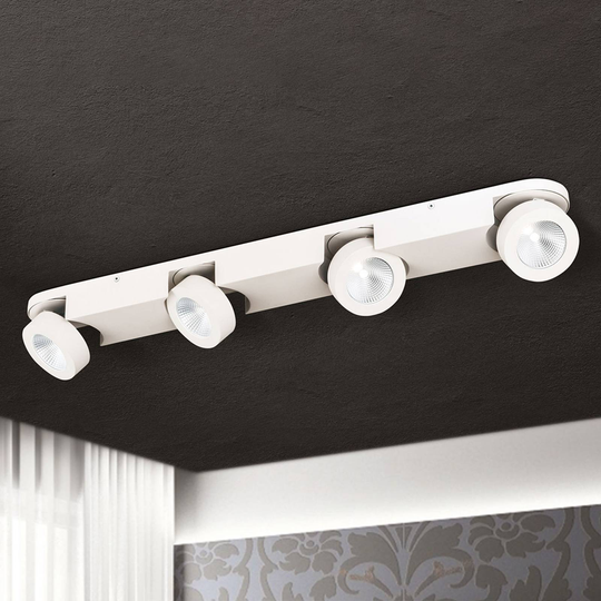 LED-takspotlight Meno med 4 ljuskällor, dimbar