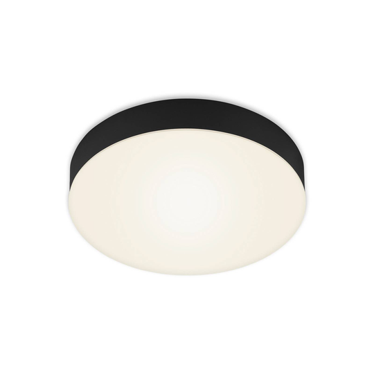 LED-taklampa Flame Ø 21,2 cm svart