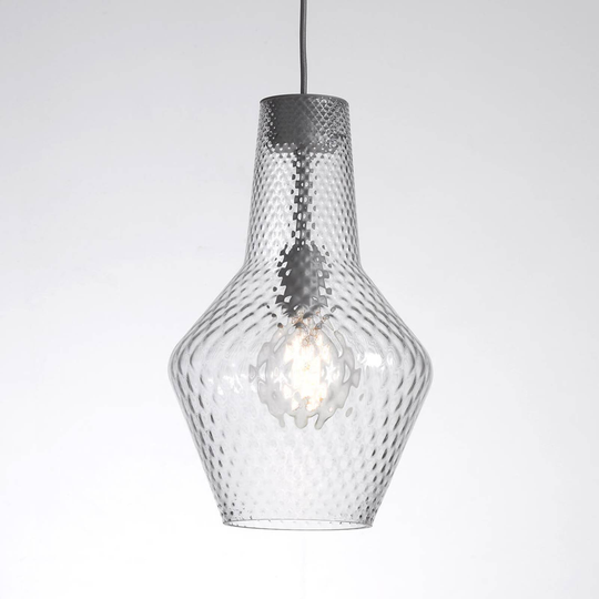Hänglampa Romeo 130 cm, glas transparent