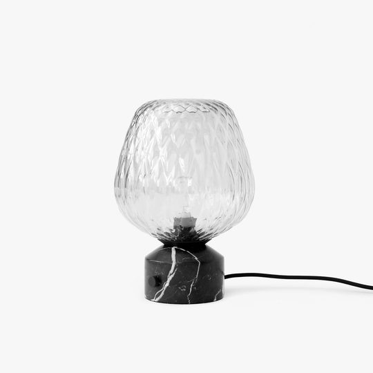 &Tradition Blown SW6 bordslampa, silver-klar