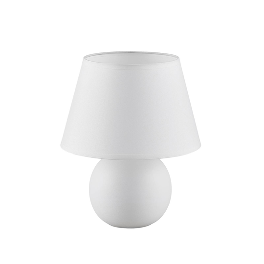 Lindby Calliota tygbordslampa, rund, vit