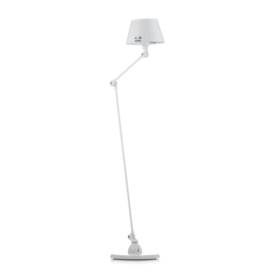 Jieldé Aicler AID833 80+30 cm golvlampa, vit