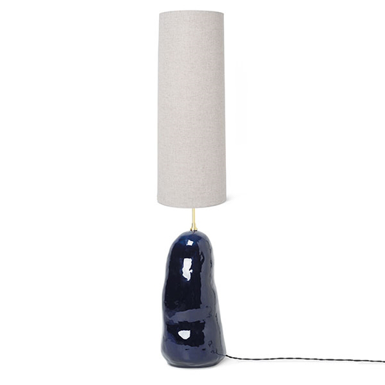 Ferm Living Hebe Golvlampa Stor Mörkblå M. Vit Skugga