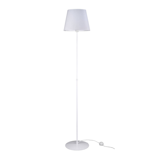 Aluminor Store golvlampa, vit/vit