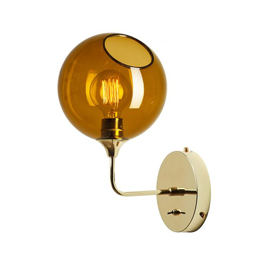 Design by Us Ballroom Vägglampa Bärnsten Mindre
