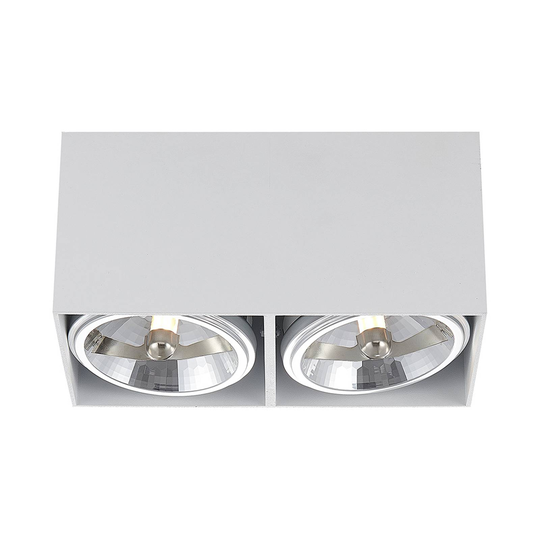 Arcchio Jarle taklampa, 2 lampor vit