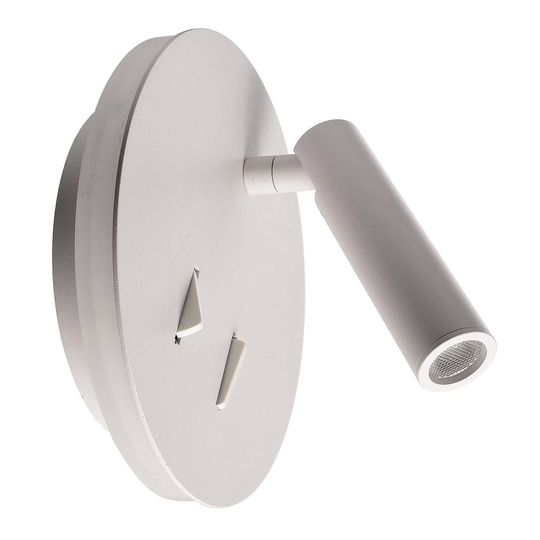 LED-vägglampa Brahe IV, vit