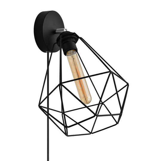 Vägglampa Karo med burskärm, höjd 24 cm