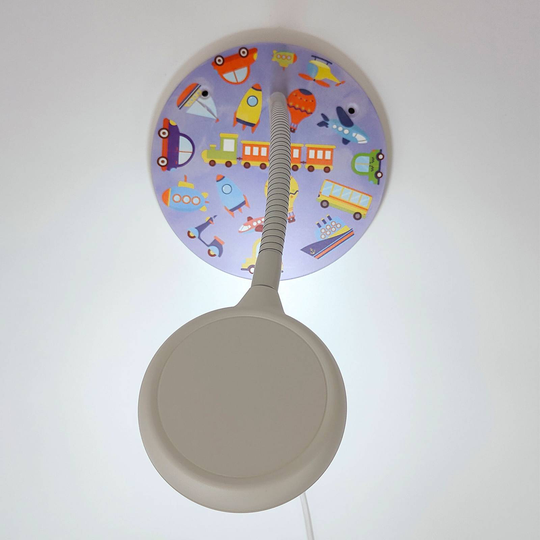Vägglampa Fordon med flexarm och kontaktkabel