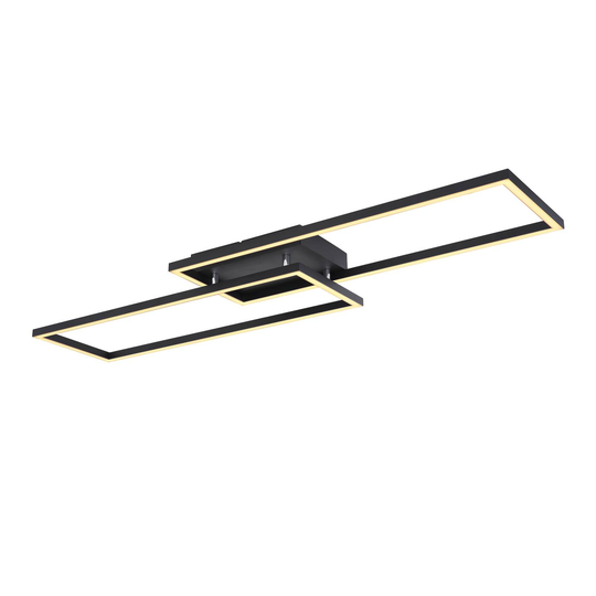 LED-taklampa Tatjana, CCT, svart, 101 cm