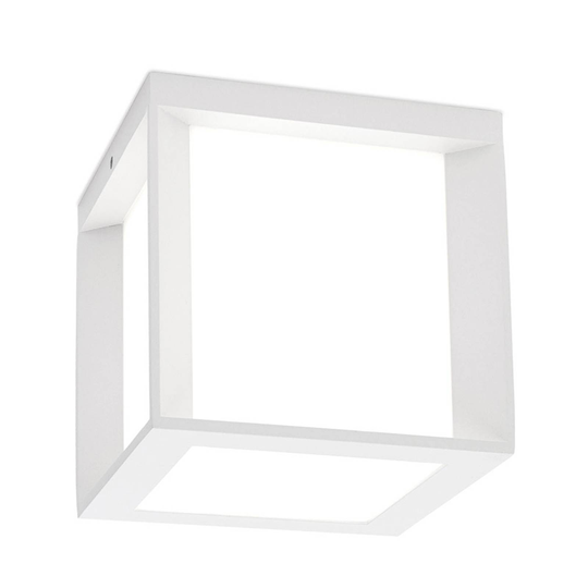 Utomhusvägglampa Henry, 16 x 16 x 16 cm, vit