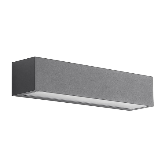 Arcchio Miraz utomhus vägglampa, E27, mörkgrå