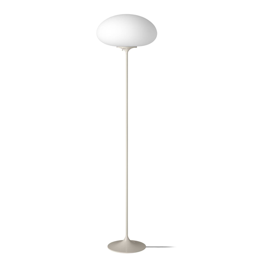 GUBI Stemlite golvlampa, grå, 150 cm