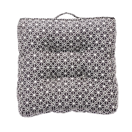 Prydnadskudde 45x45 cm - Svart/vit