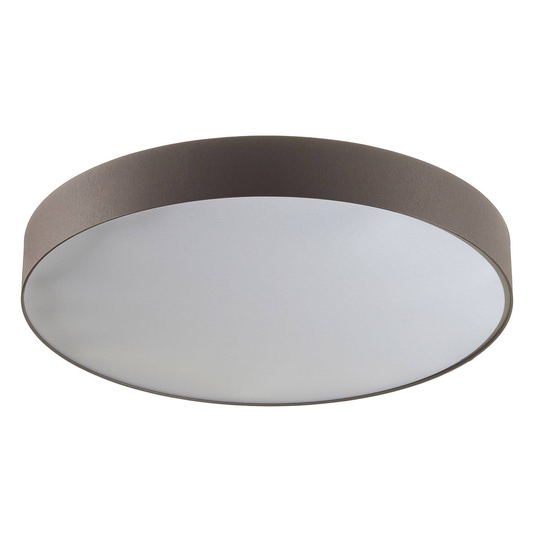 LED-taklampa Luno med chintzskärm
