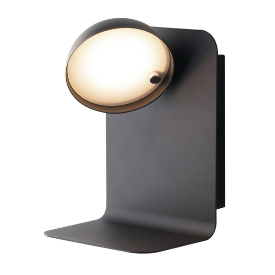 LED-vägglampa Boing svart