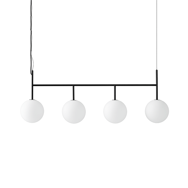 MENU TR Pendel Rail Svart Matt Opal Glas