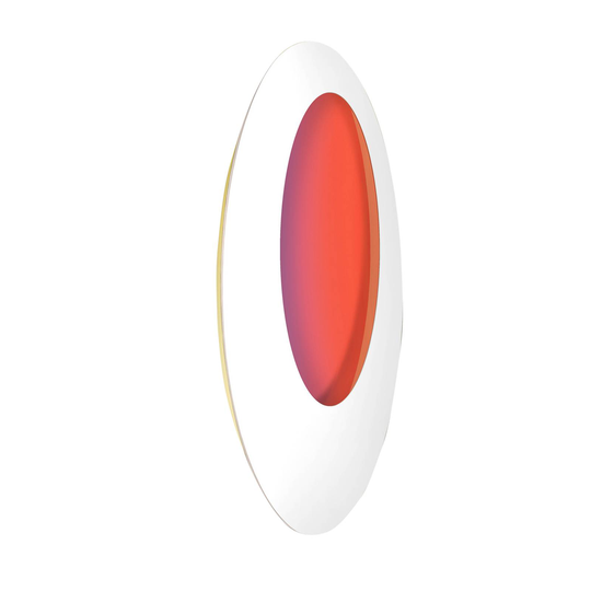 Escale Blade Open LED-vägglampa RGBW vit Ø95cm