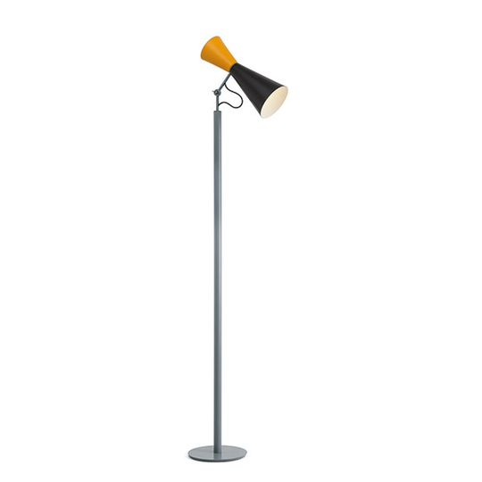 Nemo Parliament Golvlampa Svart och Gul