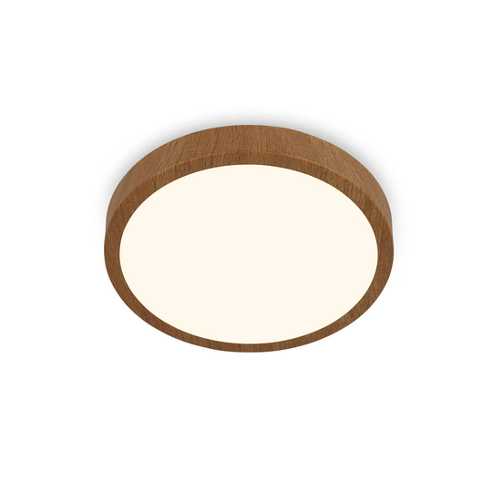 LED-taklampa Runa Wood träoptik 3 000 K Ø 28 cm