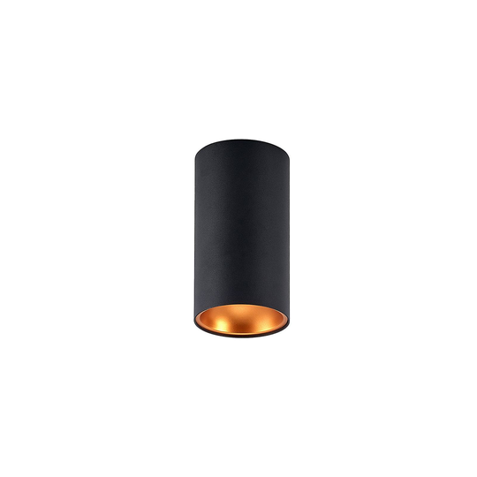 Arcchio Hinka taklampa, rund, ca 18 cm, svart