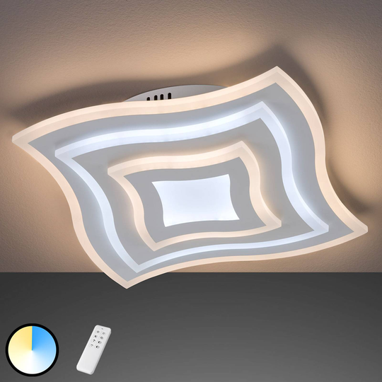 LED-taklampa Gorden med fjärrkontroll, ram
