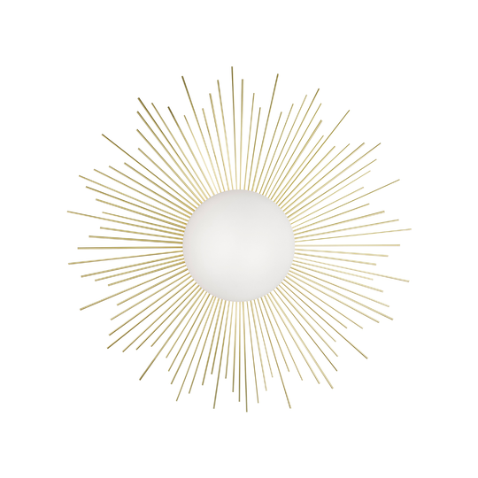 Sollampa Vägglampa Soleil mässing, Globen Lightning