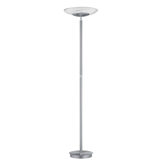 B-Leuchten Findus LED-golvlampa 1 lampa nickel