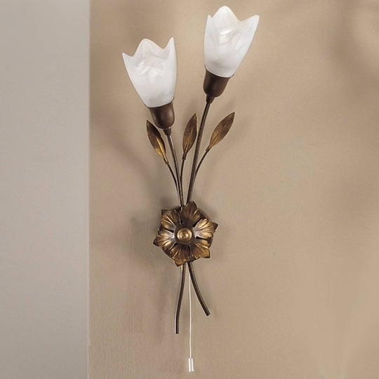 Vägglampa CAMPANA lång blomma höger