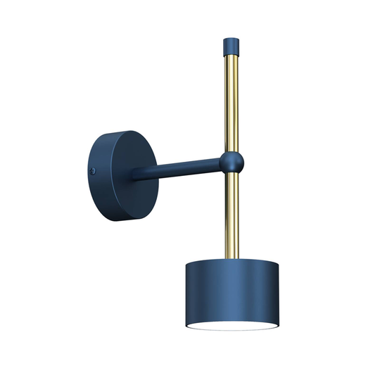 Vägglampa Arena i blå-guld