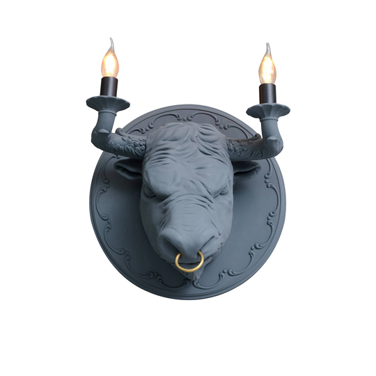 Karman Corrado vägglampa, grå