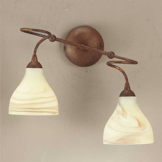 Vägglampa Mattia, 2 ljuskällor