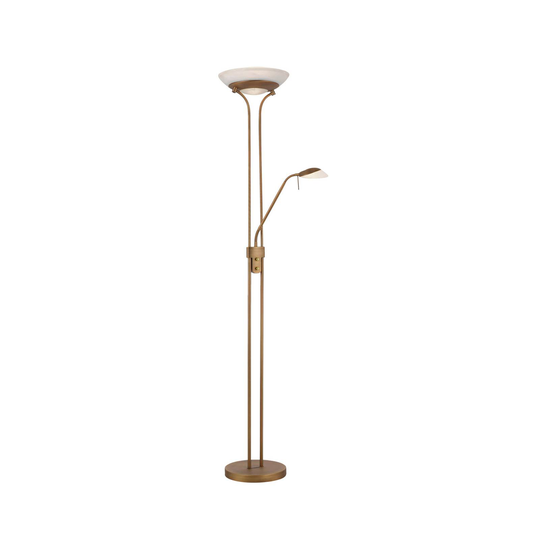 LED-golvlampa Zahara med läslampa, dimbar