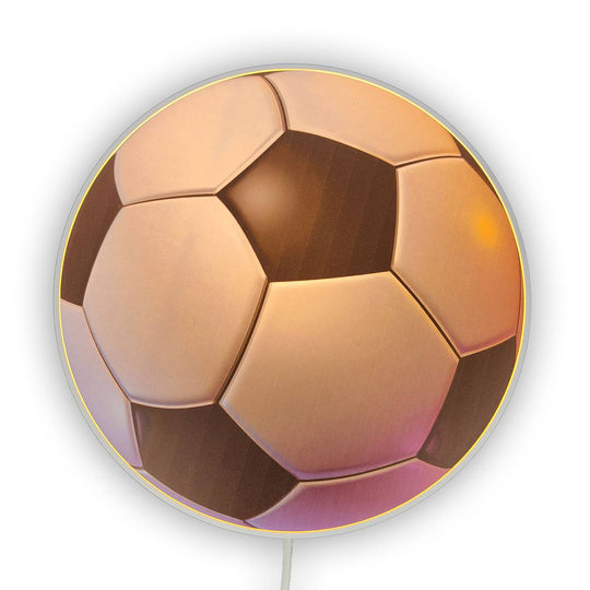 Vägglampa Fotboll med strömbrytare och kontakt