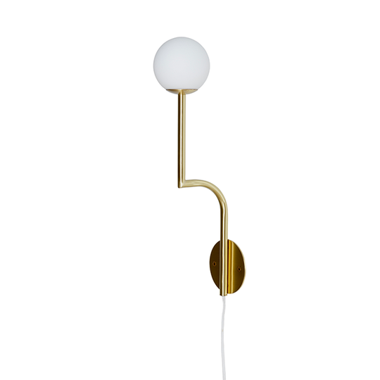 Pholc MOBIL 46 Vägglampa Mässing/Opal