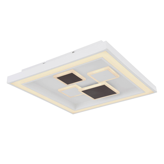 LED-taklampa Nolo, kantig, dimbar, CCT