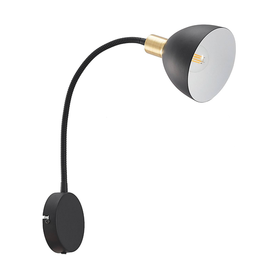 Lindby Genora vägglampa med kontakt
