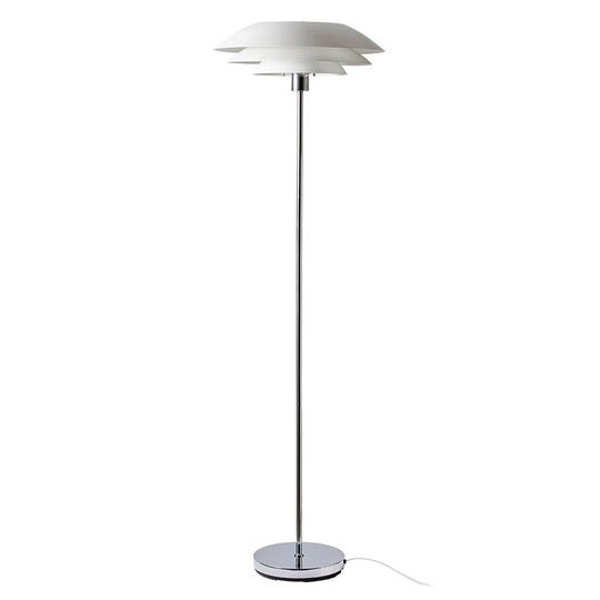 Dyberg Larsen DL45 golvlampa metall Ø 45 cm, vit