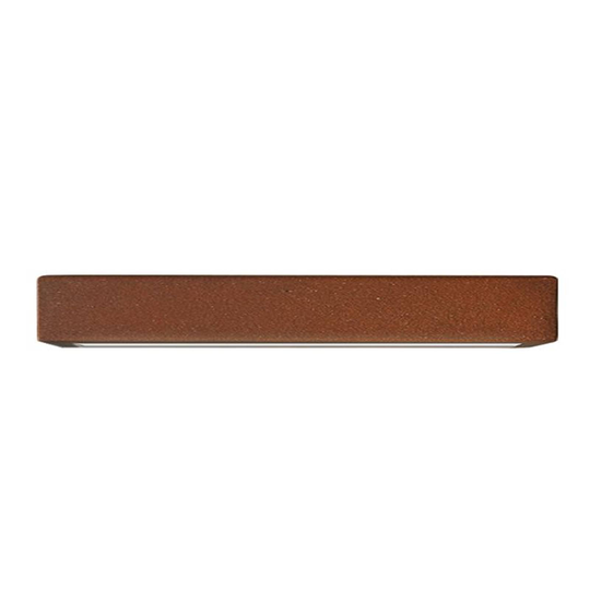 LED-vägglampa Viva av cortenstål, 30 cm