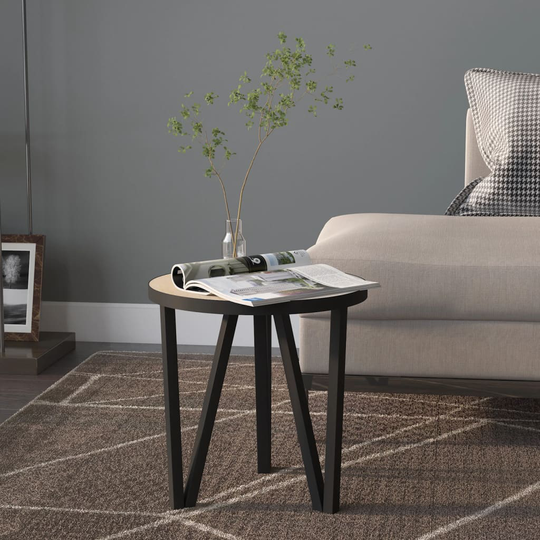 vidaXL Tebord sonoma-ek Ø35 cm MDF