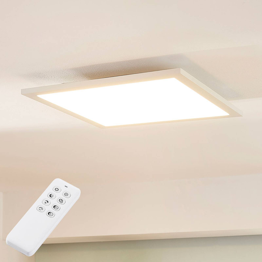 Arcchio Lysander LED-panel, CCT, 39 cm, vit
