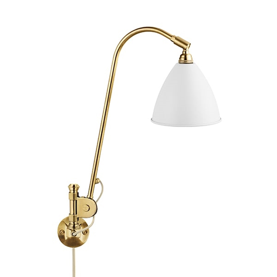 Bestlite BL6 Vägglampa Matt Vit & Mässing