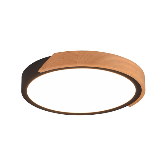 LED-taklampa Jano, Ø 31,5 cm, 3 000K, svart