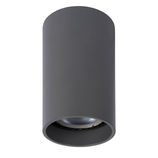 LED-taklampa Delto dim to warm, rund, grå