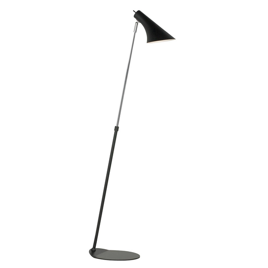 Elegant flexibel golvlampa Liam svart