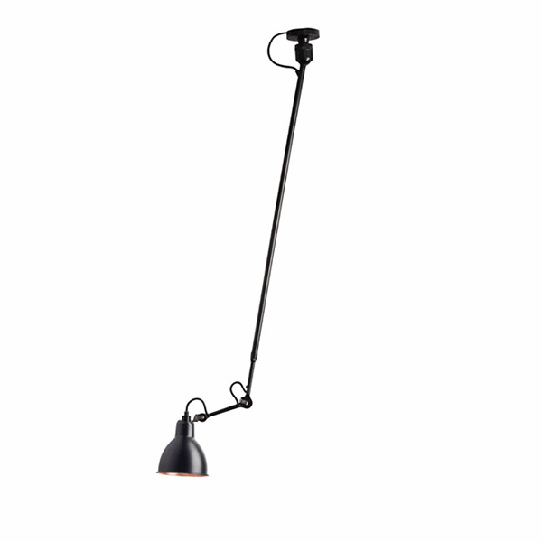 Lampe Gras N302 Taklampa Matt Svart & Matt Svart/Koppar