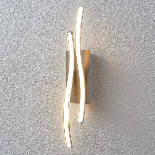 LED-vägglampa Safia i vågform